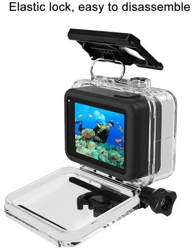 Alt view image 4 of 7 - PULUZ 60m Underwater Depth Diving Case Waterproof Camera Housing for GoPro HERO8 Black