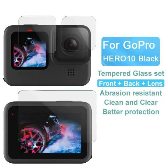 Alt view image 2 of 7 - For GoPro HERO10 Black IMAK 3 in 1 Camera Lens and Screen Tempered Glass Film For GoPro HERO10 Black