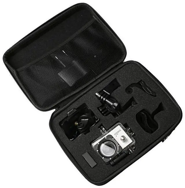 Alt view image 5 of 7 - Portable Shockproof Shatter-resistant Wear-resisting Camera Bag Carrying Travel Case for SJCAM SJ4000 / SJ5000 / SJ6000 / SJ7000 / SJ8000 / SJ9000 Sport Action Camera & Selfie Stick and Othe