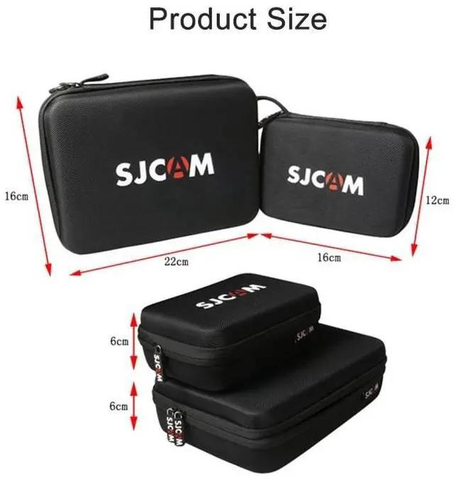 Alt view image 7 of 7 - Portable Shockproof Shatter-resistant Wear-resisting Camera Bag Carrying Travel Case for SJCAM SJ4000 / SJ5000 / SJ6000 / SJ7000 / SJ8000 / SJ9000 Sport Action Camera & Selfie Stick and Othe