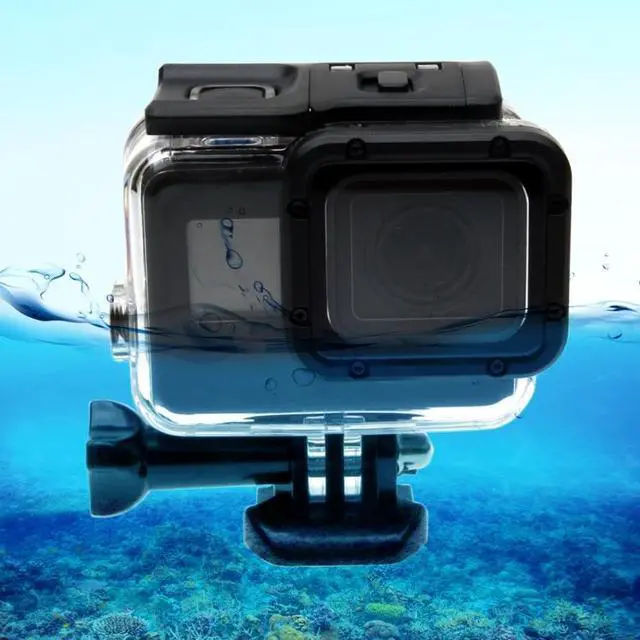 Main image of For GoPro NEW HERO /HERO6 /5 30m Waterproof Housing Protective Case + Hollow Back Cover with Buckle Basic Mount & Screw, No Need to Disassemble Lens(GP413)