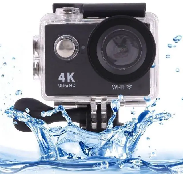 Main image of H9 4K Ultra HD1080P 12MP 2 inch LCD Screen WiFi Sports Camera, 170 Degrees Wide Angle Lens, 30m Waterproof (Black)