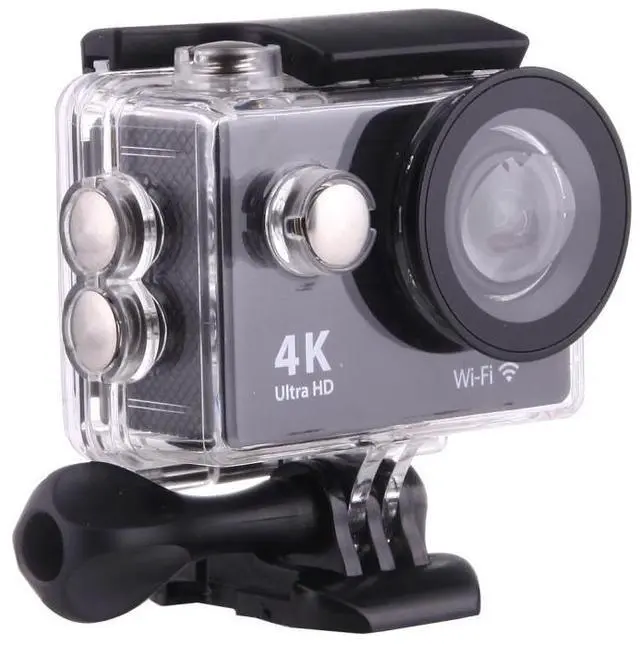 Alt view image 3 of 7 - H9 4K Ultra HD1080P 12MP 2 inch LCD Screen WiFi Sports Camera, 170 Degrees Wide Angle Lens, 30m Waterproof (Black)