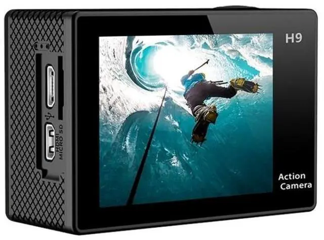 Alt view image 6 of 7 - H9 4K Ultra HD1080P 12MP 2 inch LCD Screen WiFi Sports Camera, 170 Degrees Wide Angle Lens, 30m Waterproof (Black)
