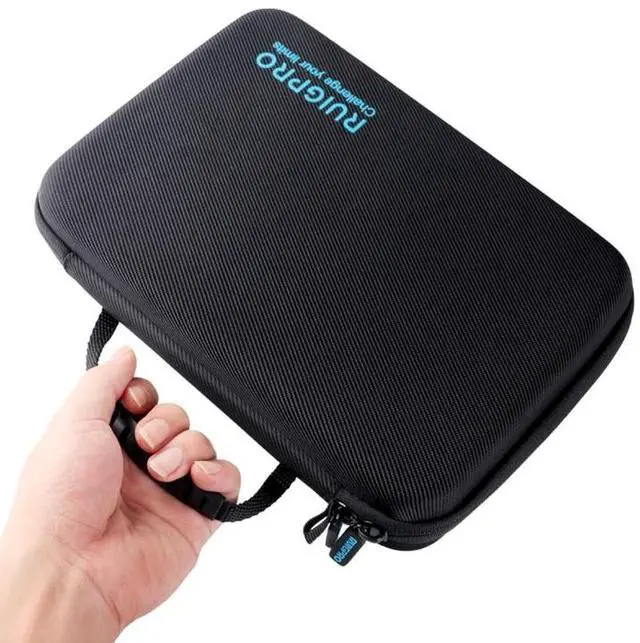 Alt view image 3 of 7 - RUIGPRO Shockproof Waterproof Portable Case Box Size : 17.3cm x 12.3cm x 6.5cm 17.3cm x 12.3cm x 6.5cm (Black)