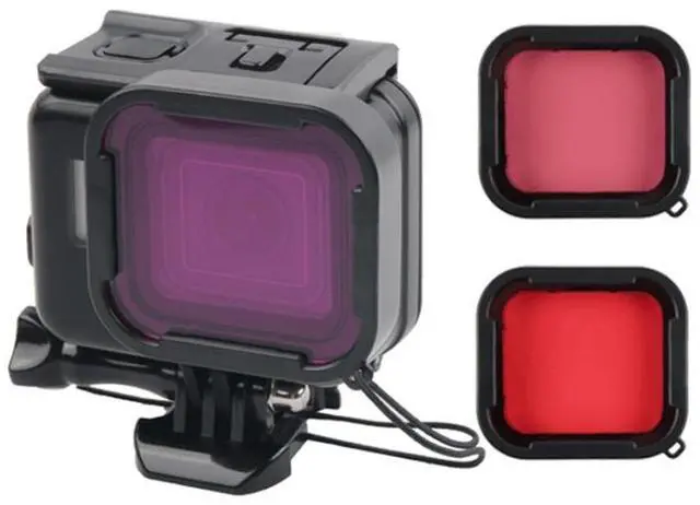 Alt view image 3 of 7 - 45m Waterproof Housing Protective Case + Touch Screen Back Cover for GoPro NEW HERO /HERO6 /5, with Buckle Basic Mount & Screw & Filters, No Need to Remove Lens (Transparent)