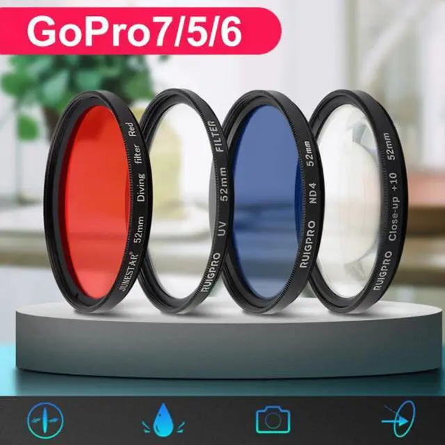 Alt view image 6 of 7 - RUIGPRO for GoPro HERO 7/6 /5 Professional 52mm CPL Lens Filter with Filter Adapter Ring & Lens Cap