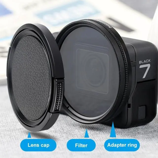 Alt view image 7 of 7 - RUIGPRO for GoPro HERO 7/6 /5 Professional 52mm CPL Lens Filter with Filter Adapter Ring & Lens Cap