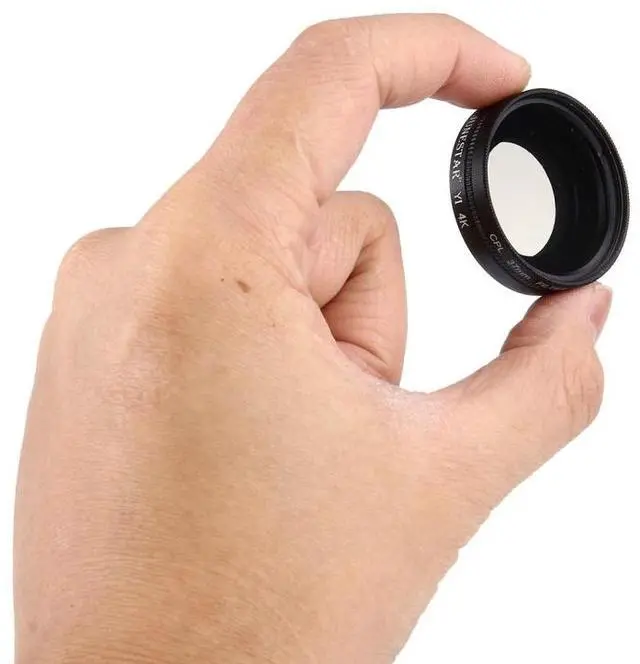 Alt view image 6 of 7 - JUNESTAR for Xiaoyi Yi II 4K Sport Action Camera Proffesional 37mm CPL Filter + Lens Protective Cap