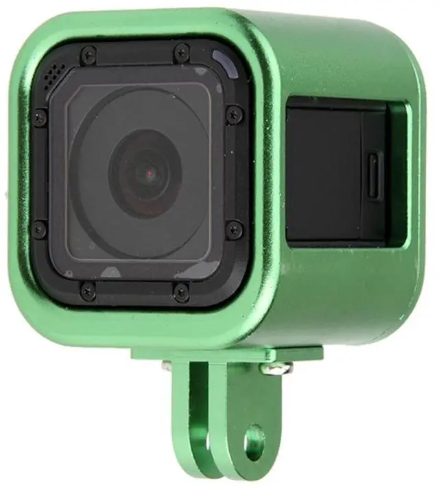 Main image of Housing Shell CNC Aluminum Alloy Protective Cage with Insurance Back Cover for GoPro HERO5 Session /HERO4 Session /HERO Session (Green)