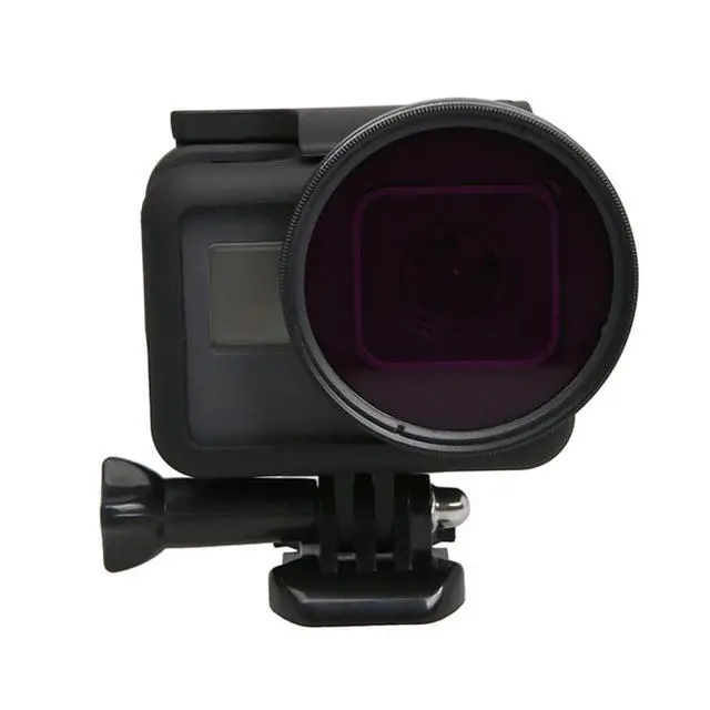 Alt view image 5 of 7 - For GoPro HERO5 Sport Action Camera Proffesional 52mm Lens Filter(CPL + UV + ND8 + ND2 + Star 8 + Red + Yellow + FLD / Purple) & Waterproof Housing Case Adapter Ring