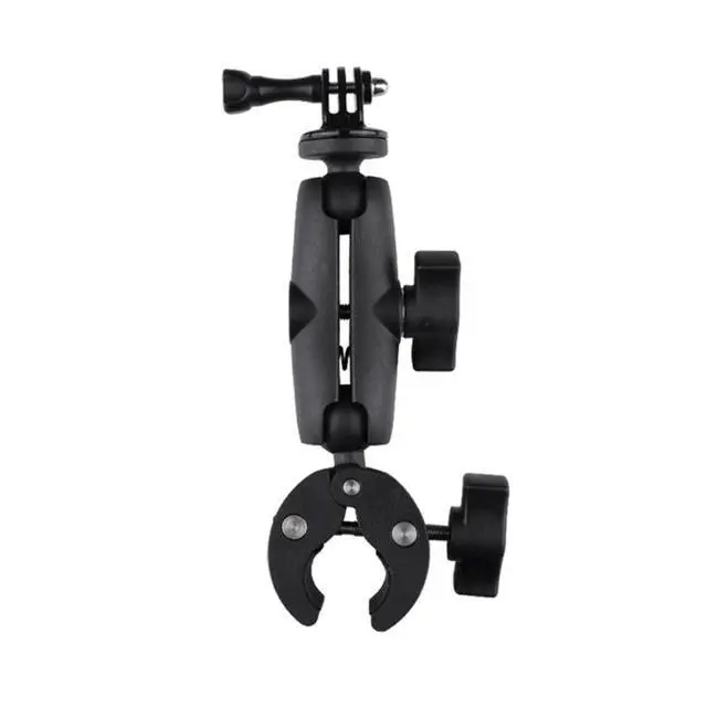 Alt view image 2 of 5 - Extended Version 360 Rotation Adjustable Action Camera Clamp Plier Base Holder (Black)