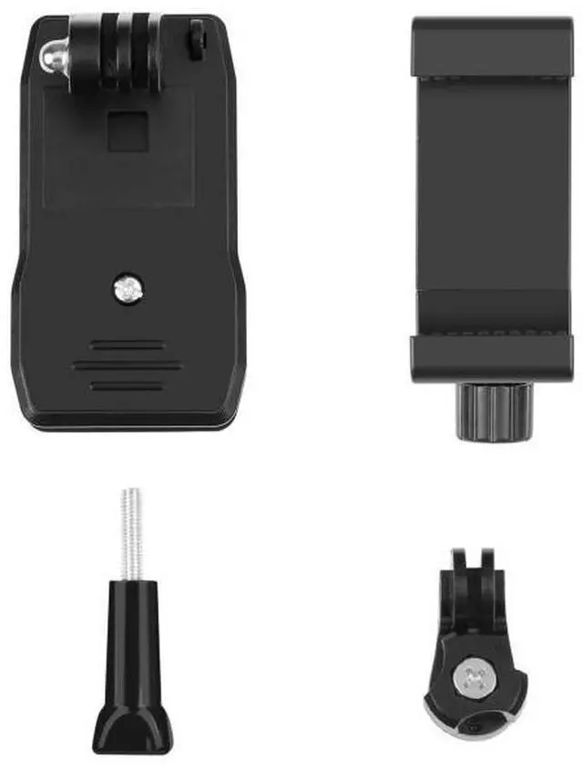 Alt view image 7 of 7 - PULUZ 4 in 1 360 Degree Rotating Backpack Hat QR Clip Rec-mounts with Phone Clamp Kit