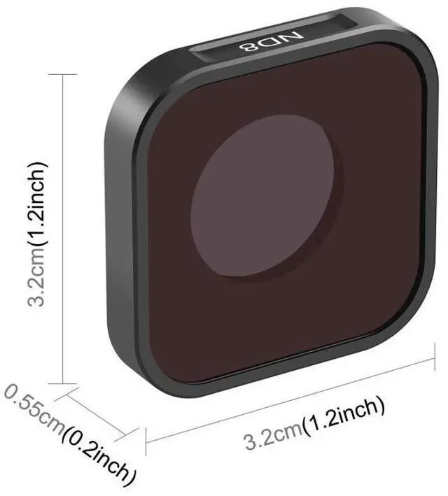 Alt view image 2 of 7 - PULUZ Action Camera ND8 Lens Filter For GoPro HERO13 Black /12 Black /11 Black /11 Black Mini /10 Black /9 Black