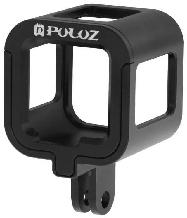 Alt view image 3 of 7 - PULUZ Housing Shell CNC Aluminum Alloy Protective Cage with Insurance Frame for GoPro HERO5 Session /HERO4 Session /HERO Session (Silver)