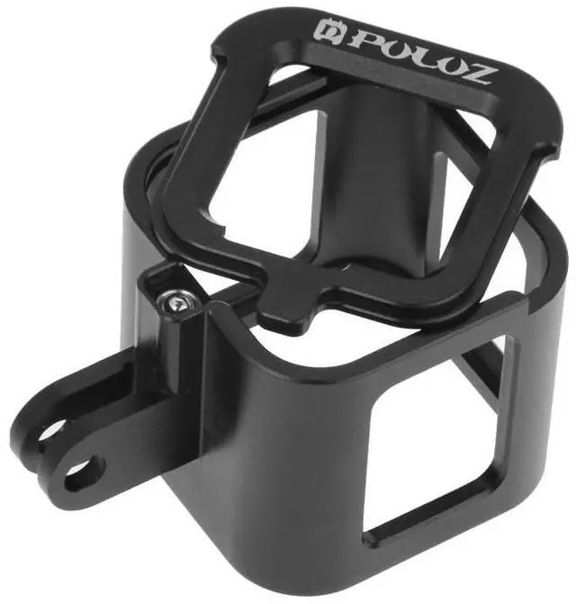 Alt view image 5 of 7 - PULUZ Housing Shell CNC Aluminum Alloy Protective Cage with Insurance Frame for GoPro HERO5 Session /HERO4 Session /HERO Session (Silver)