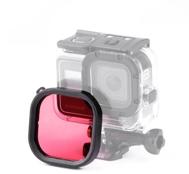 Main image of Square Housing Diving Color Lens Filter for GoPro HERO8 Black Original Waterproof Housing (Red)