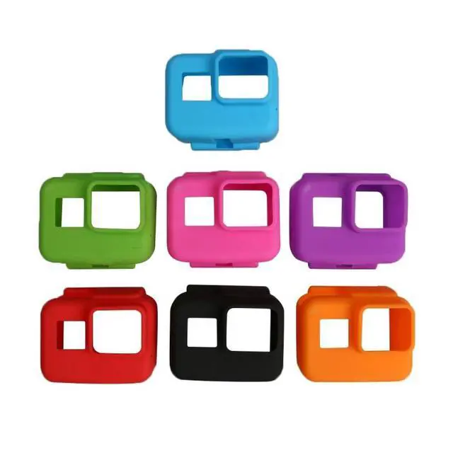 Alt view image 2 of 6 - Original for GoPro HERO5 Silicone Border Frame Mount Housing Protective Case Cover Shell (Pink)