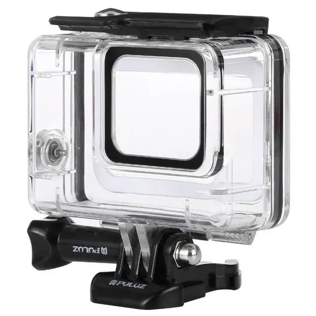 Alt view image 2 of 7 - PULUZ 45m Underwater Waterproof Housing Diving Case for GoPro HERO7 Silver / HERO7 White, with Buckle Basic Mount & Screw (Transparent)