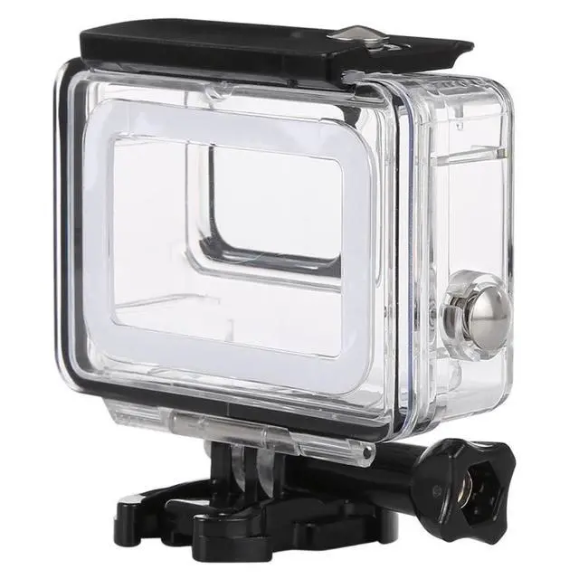 Alt view image 3 of 7 - PULUZ 45m Underwater Waterproof Housing Diving Case for GoPro HERO7 Silver / HERO7 White, with Buckle Basic Mount & Screw (Transparent)