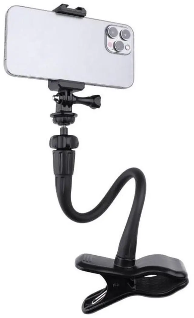 Alt view image 3 of 6 - Flexible Arm Desktop Rod Action Camera Phone Holder Stand(Black)