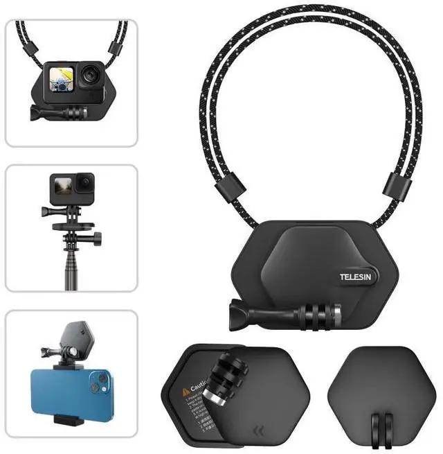 Alt view image 2 of 6 - TELESIN Magnetic Action Camera Quick Release Bracket Mount,Spec: Extended Suit TE-MMK-002 Extended