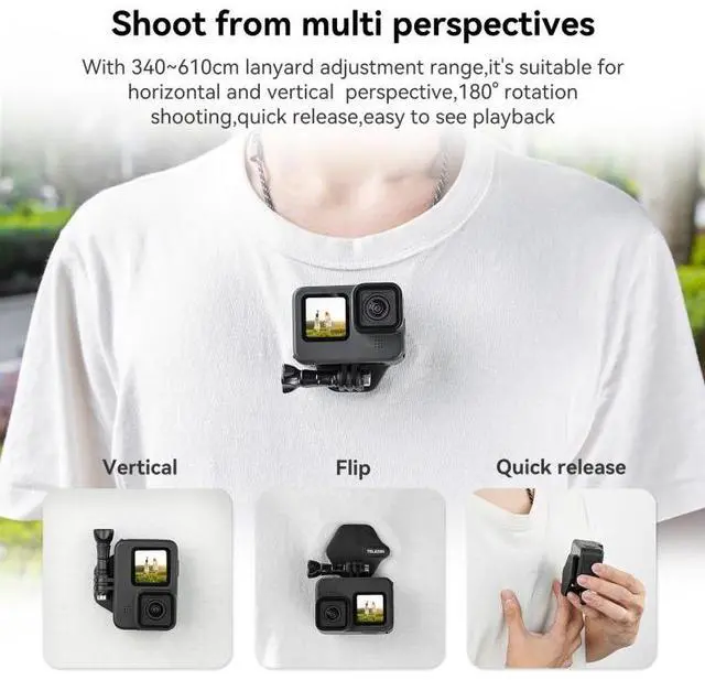 Alt view image 5 of 6 - TELESIN Magnetic Action Camera Quick Release Bracket Mount,Spec: Extended Suit TE-MMK-002 Extended