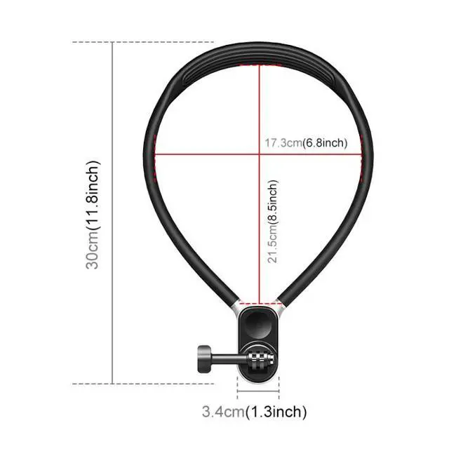 Alt view image 2 of 7 - PULUZ Magnetic Silicone Collar Bracket POV View Mount with Phone Clamp for GoPro Action Cameras / Phones (Black)