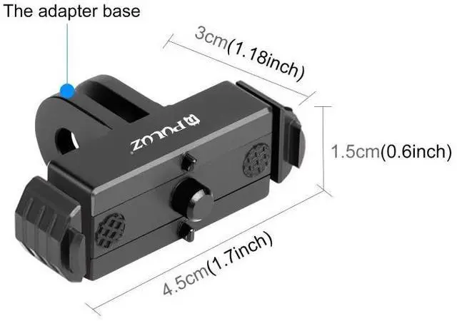 Alt view image 3 of 7 - For GoPro HERO13 Black PULUZ Magnetic Quick Release Base Mount (Black)