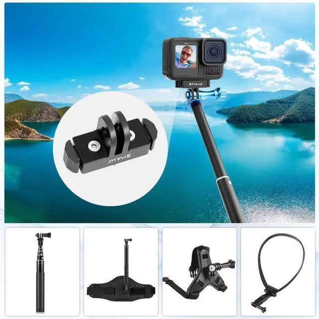 Alt view image 7 of 7 - For GoPro HERO13 Black PULUZ Magnetic Quick Release Base Mount (Black)