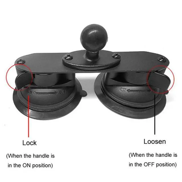 Alt view image 5 of 7 - For Insta 360 ONE X / X2 / X3 / X4 Car Top Suction Cup Selfie Stick Bracket Set 1