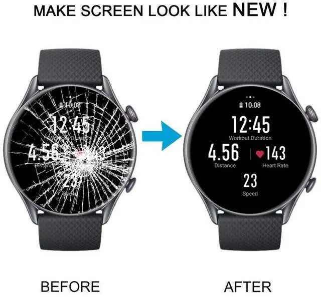 Alt view image 6 of 6 - For Amazfit GTR 3 Pro Original LCD Screen with Digitizer Full Assembly