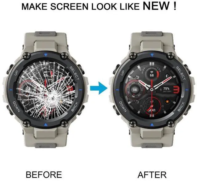 Alt view image 7 of 7 - For Amazfit T-Rex 2 Original LCD Screen with Digitizer Full Assembly
