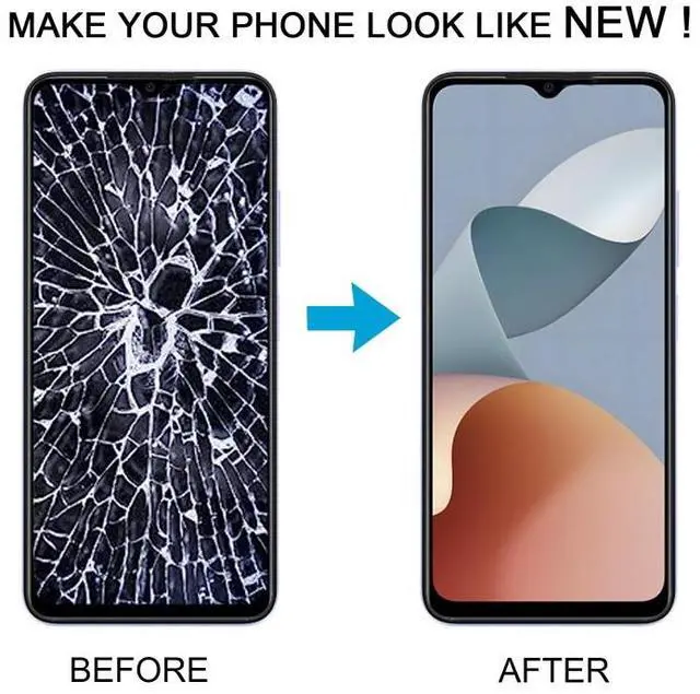 Alt view image 6 of 7 - For ZTE Blade A54 LCD Screen with Digitizer Full Assembly (Black)