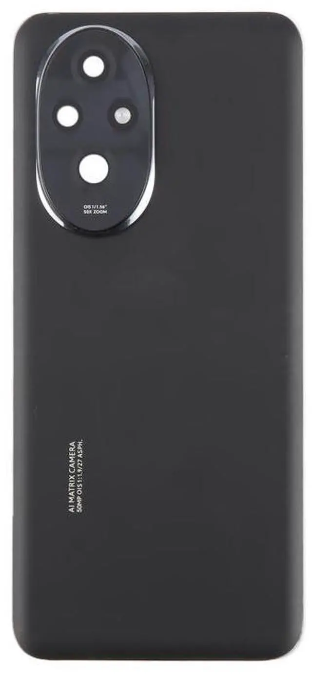 Alt view image 4 of 7 - For Honor 200 OEM Battery Back Cover with Camera Lens Cover (Black)