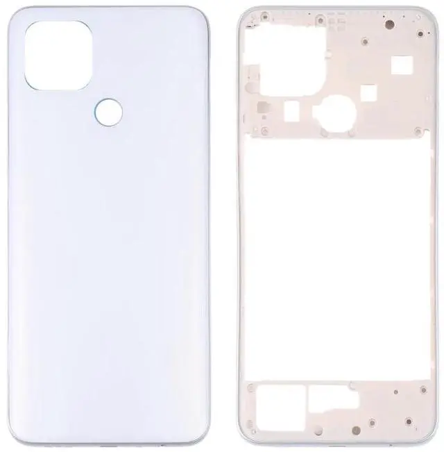 Main image of For OPPO A15/A15S/A35 Battery Back Cover with Middle Frame (White)