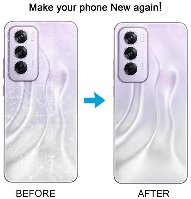 Alt view image 2 of 7 - For OPPO Reno12 Global Original Battery Back Cover with Camera Lens Cover (Black)