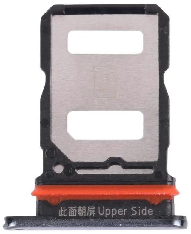 Main image of For vivo V21 / V21 5G V2066 V2108 V2050 SIM Card Tray + SIM Card Tray / Micro SD Card Tray (Black)