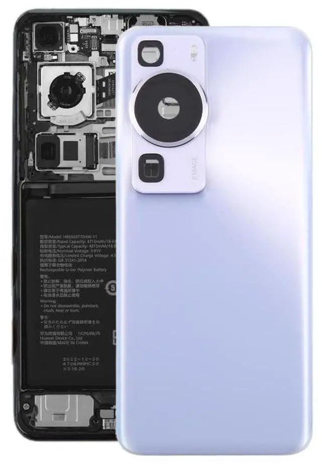 Main image of For Huawei P60 Battery Back Cover with Camera Lens Cover (Purple)