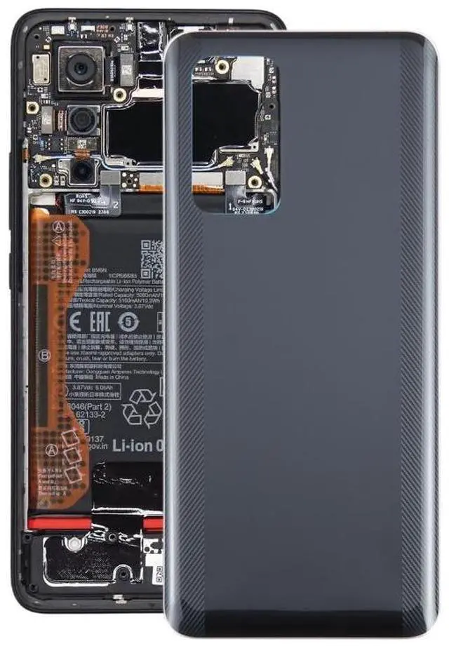 Main image of For Poco F5 Pro OEM Glass Material Battery Back Cover (Black)