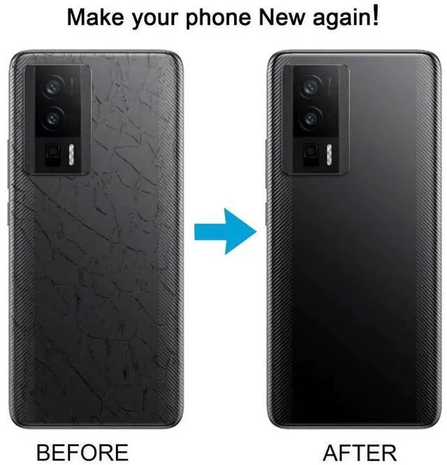 Alt view image 2 of 7 - For Poco F5 Pro OEM Glass Material Battery Back Cover (Black)