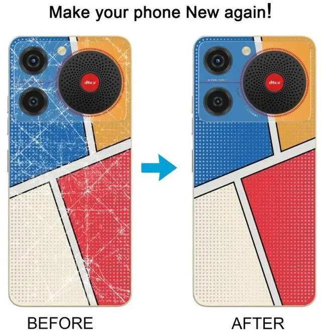 Alt view image 2 of 7 - For ZTE nubia Music Z2353 Glass Battery Back Cover with Middle Frame / Camera Lens Cover (Yellow)