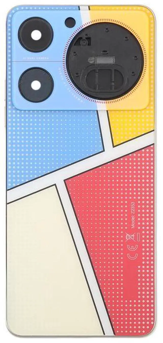 Alt view image 4 of 7 - For ZTE nubia Music Z2353 Glass Battery Back Cover with Middle Frame / Camera Lens Cover (Yellow)