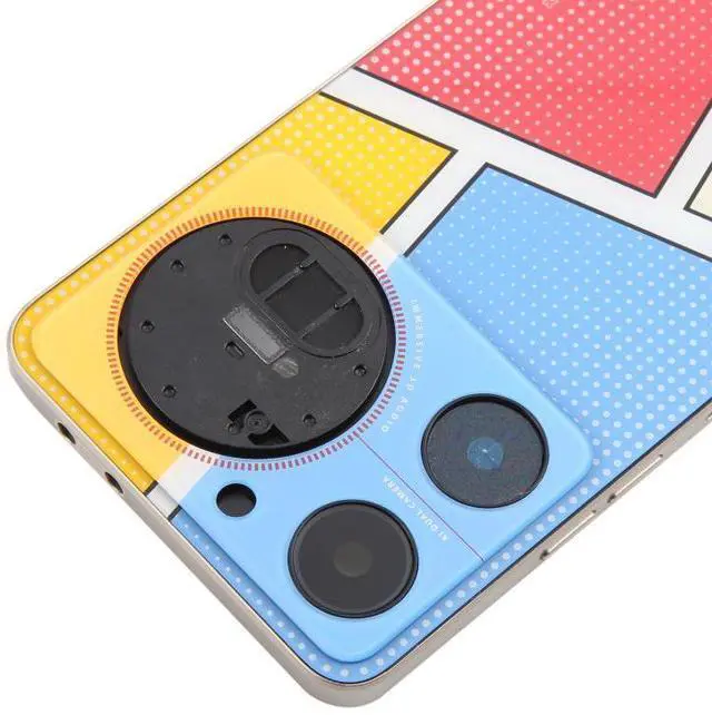 Alt view image 7 of 7 - For ZTE nubia Music Z2353 Glass Battery Back Cover with Middle Frame / Camera Lens Cover (Yellow)