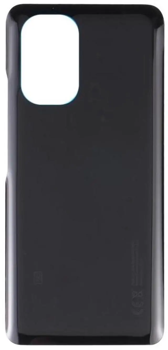 Alt view image 3 of 6 - Glass Battery Back Cover for Poco F3 (Black)