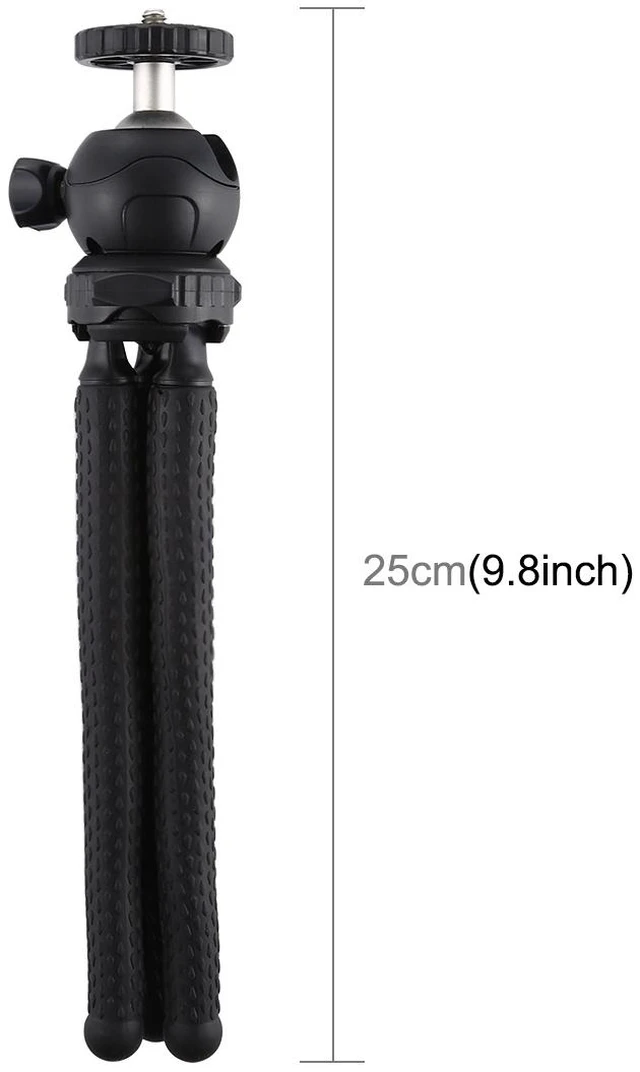 Alt view image 2 of 7 - PULUZ Mini Octopus Flexible Tripod Holder with Ball Head for SLR Cameras, GoPro, Cellphone, Size: 25cmx4.5cm (Style 1)