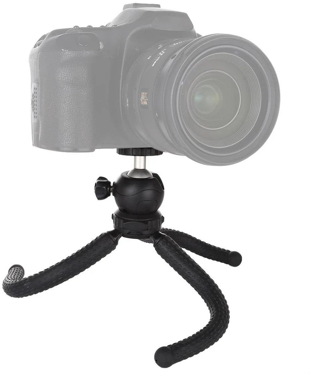 Alt view image 5 of 7 - PULUZ Mini Octopus Flexible Tripod Holder with Ball Head for SLR Cameras, GoPro, Cellphone, Size: 25cmx4.5cm (Style 1)
