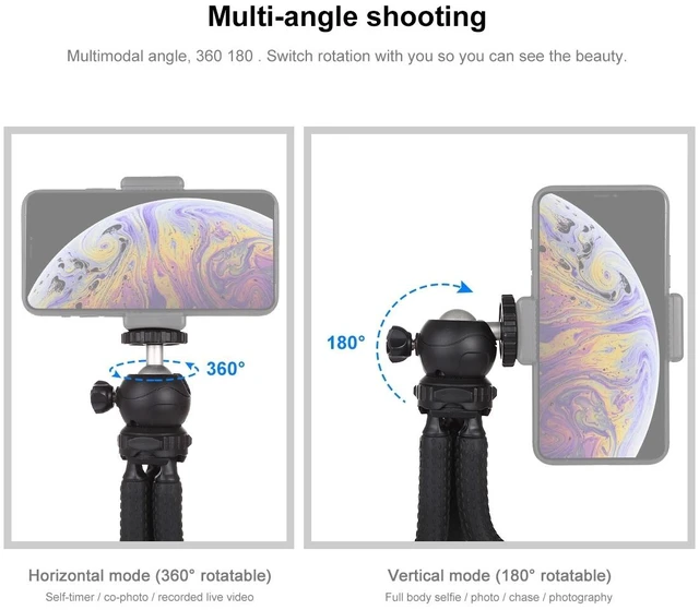 Alt view image 7 of 7 - PULUZ Mini Octopus Flexible Tripod Holder with Ball Head for SLR Cameras, GoPro, Cellphone, Size: 25cmx4.5cm (Style 1)