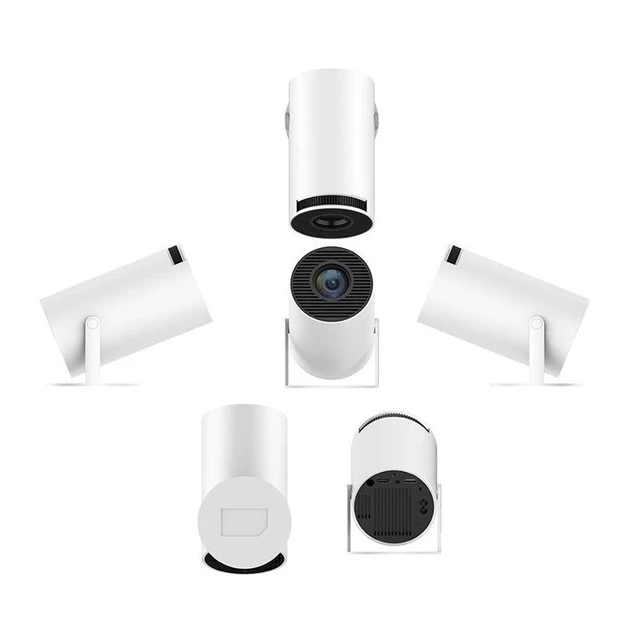 Alt view image 2 of 7 - HY300 Smart Projector Android 11.0 System 120 Lumen Portable Projector US Plug
