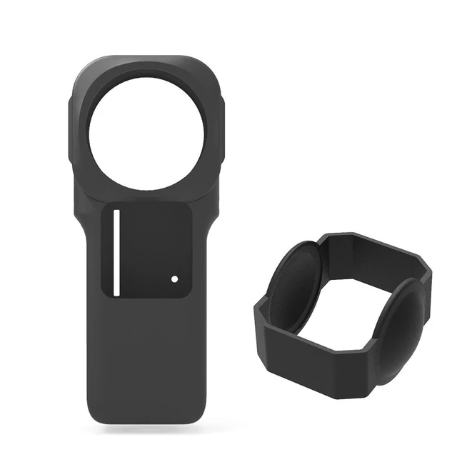 Alt view image 2 of 4 - PULUZ Silicone Protective Case with Lens Cover for Insta360 One RS 1-Inch 360 Edition(Black)
